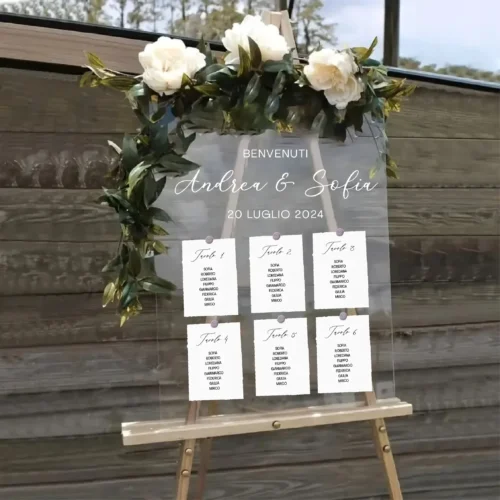 Tableau de mariage in plexiglass