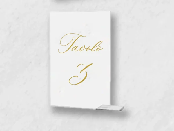 Segnatavolo Plexiglass