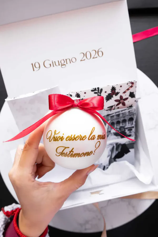 Box personalizzata pallina di Natale