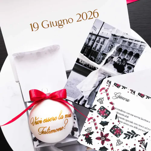 Box personalizzata pallina di Natale