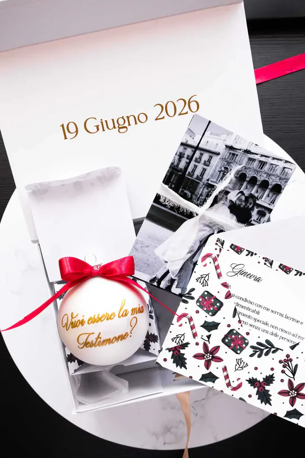 Box personalizzata pallina di Natale