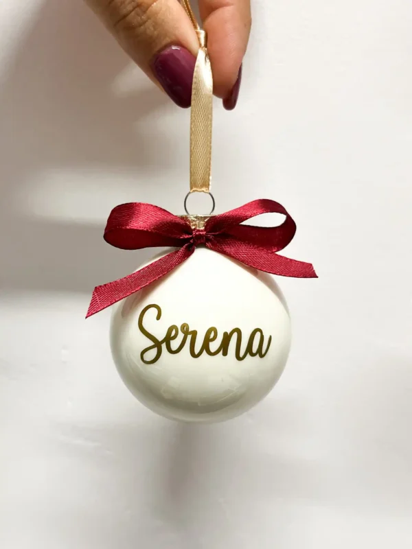 Pallina in vetro solo nome